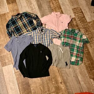 Polo Ralph Lauren boys size 6 lot of 7 pieces -6 tops 1 short